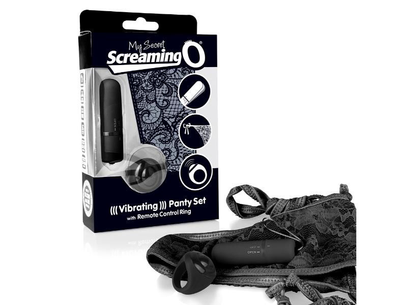 Screaming O My Secret Panty Vibe, Color: Black