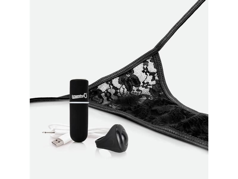 Screaming O Charged My Secret Remote Control Panty Vibe, Color: Black