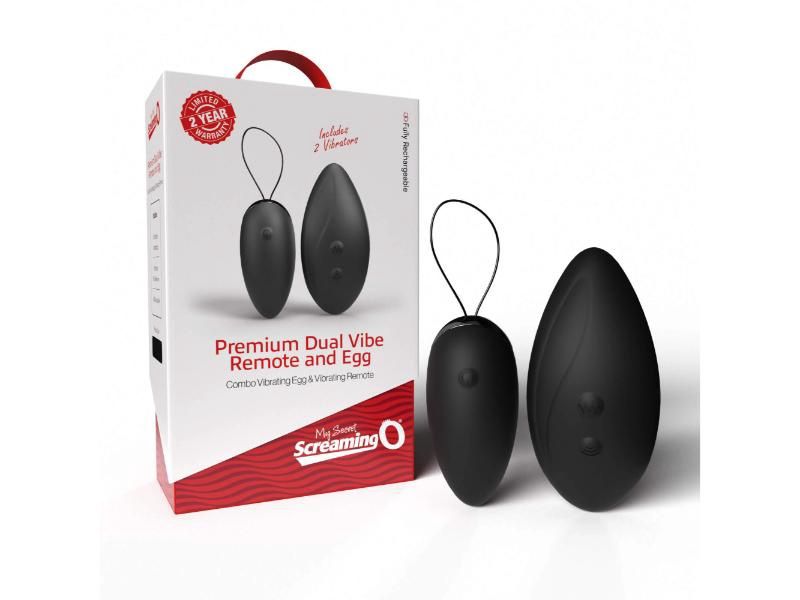 Screaming O Premium Dual Vibe Remote And Egg