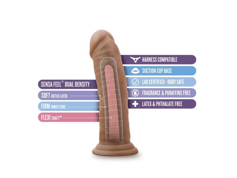 Au Naturel 8in Dildo With Suction Cup