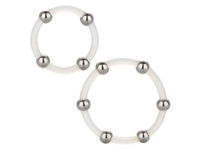 Calexotics Steel Beaded Silicone Ring Set
