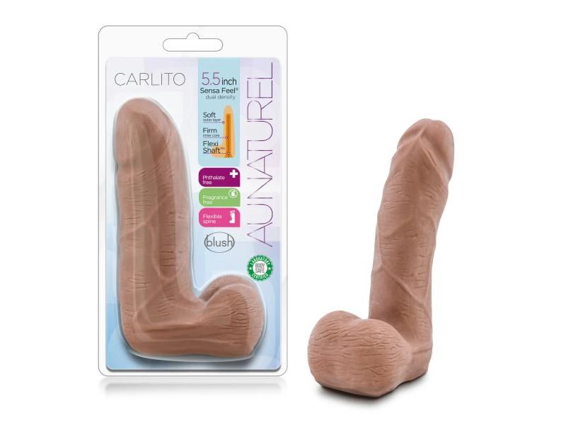 Au Naturel 5in Carlito Latin Dildo With Balls