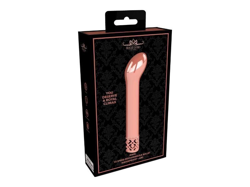 Jewel Rechargeable ABS Bullet, Color: Rose Gold