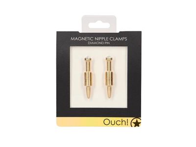 Magnetic Nipple Clamps Diamond Pin Gold