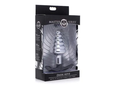 Master Series Dark Hive Metal and Silicone Anal Plug