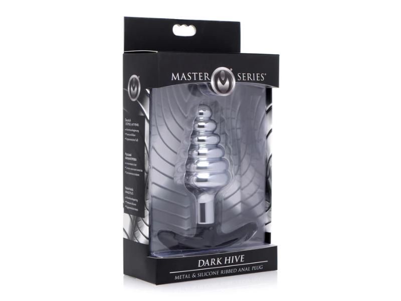 Master Series Dark Hive Metal and Silicone Anal Plug