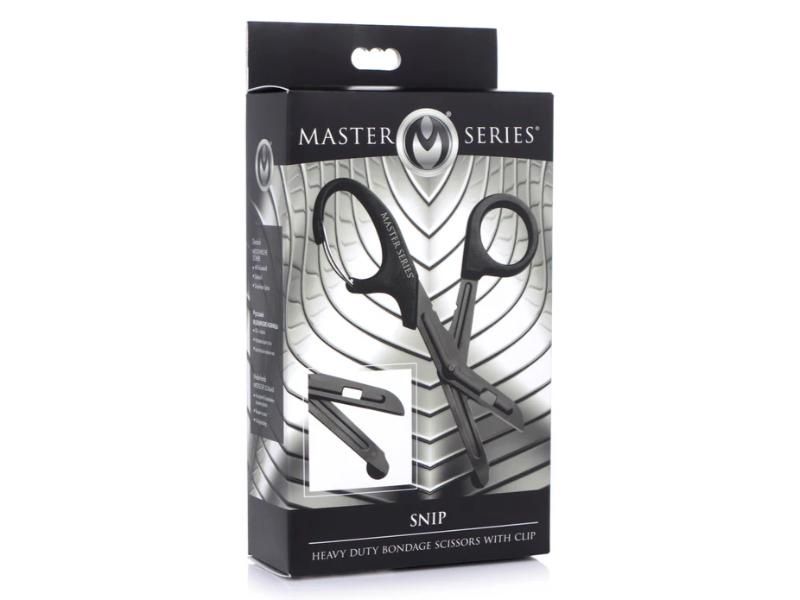 Master Series Snip Heavy Duty Bondage Scissors With Clip