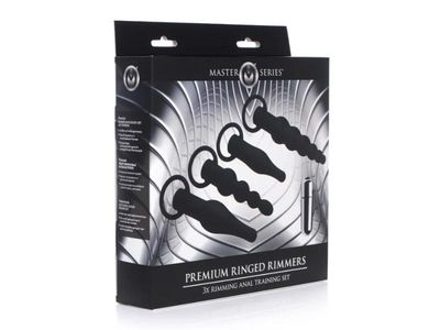 Master Series Premium Ringed Rimmers Anal Plug Set