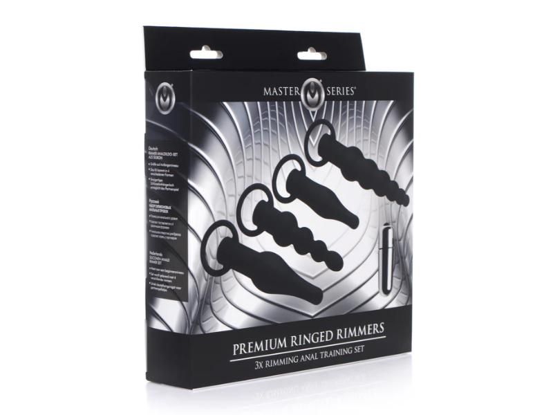 Master Series Premium Ringed Rimmers Anal Plug Set
