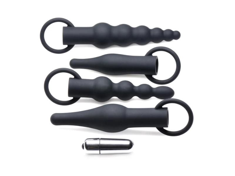 Master Series Premium Ringed Rimmers Anal Plug Set