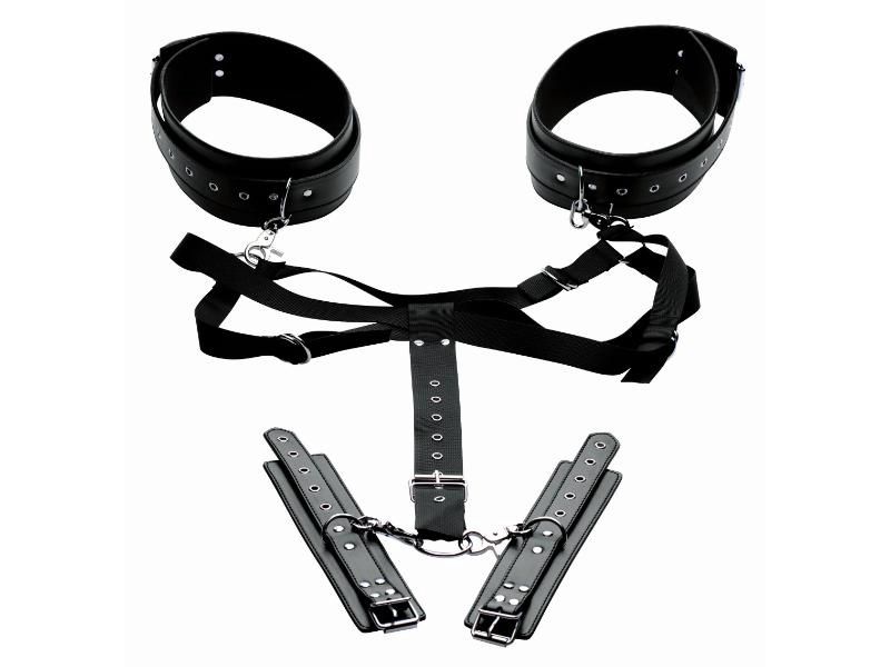 Acquire Easy Access Thigh Harness with Wrist Cuffs