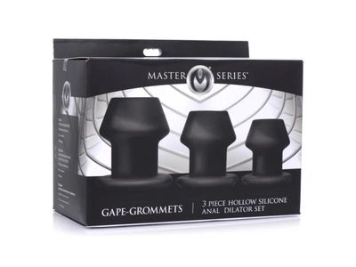Master Series Gape-Grommets Hollow Anal Dilator Set