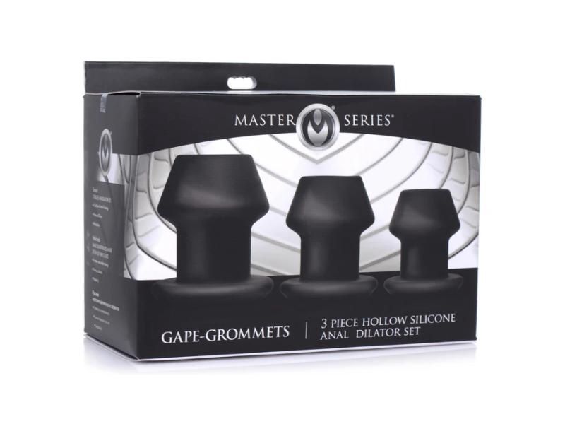Master Series Gape-Grommets Hollow Anal Dilator Set