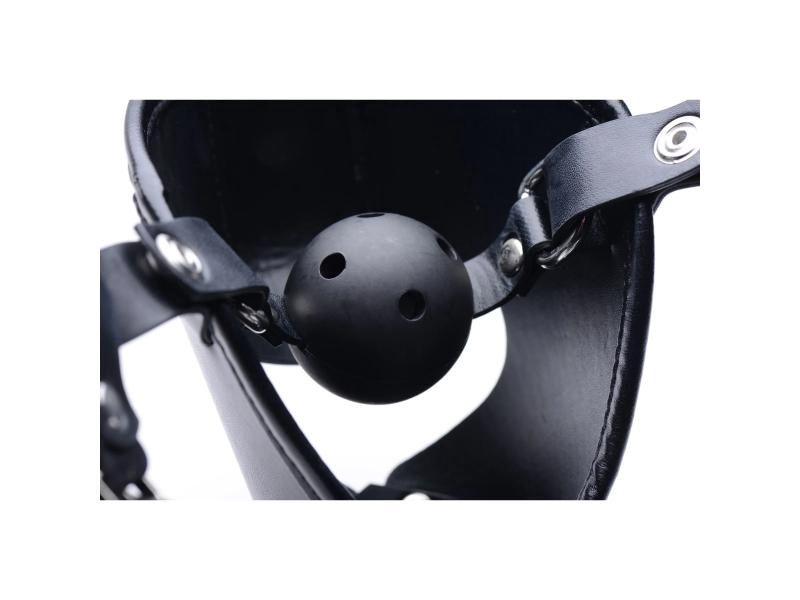 Pup Puppy Play Hood and Breathable Ball Gag