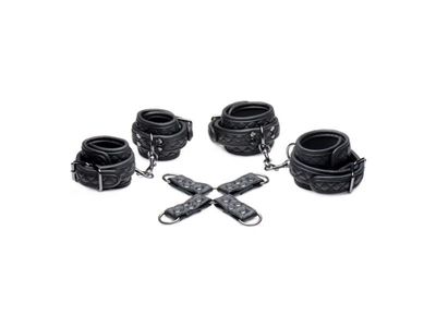Concede Wrist &amp; Ankle Restraint Set with Bonus Hog-Tie Adaptor