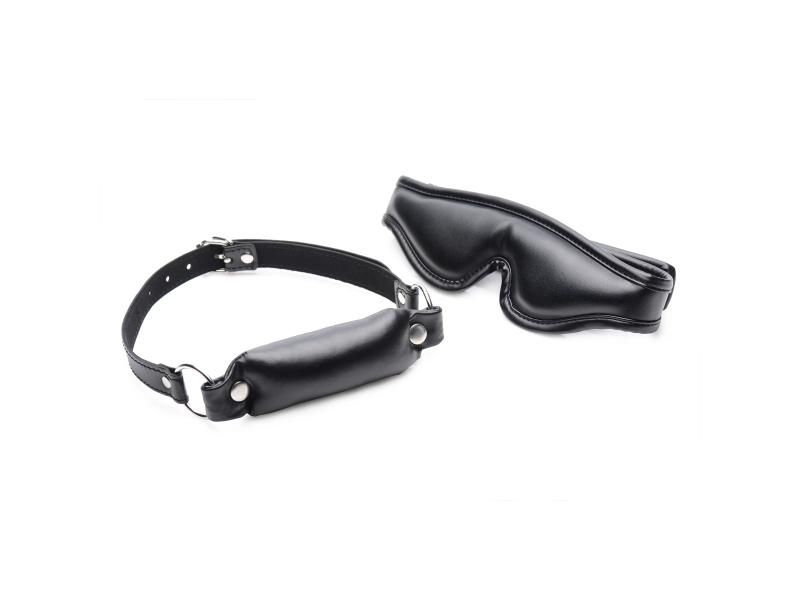 Strict Padded Blindfold And Gag set
