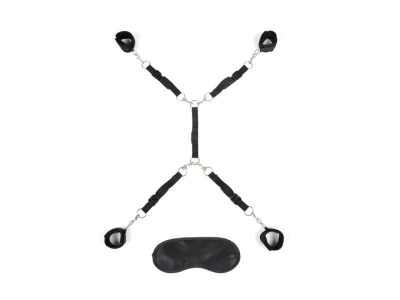 LuxFetish Bed Spreader 7pc Black