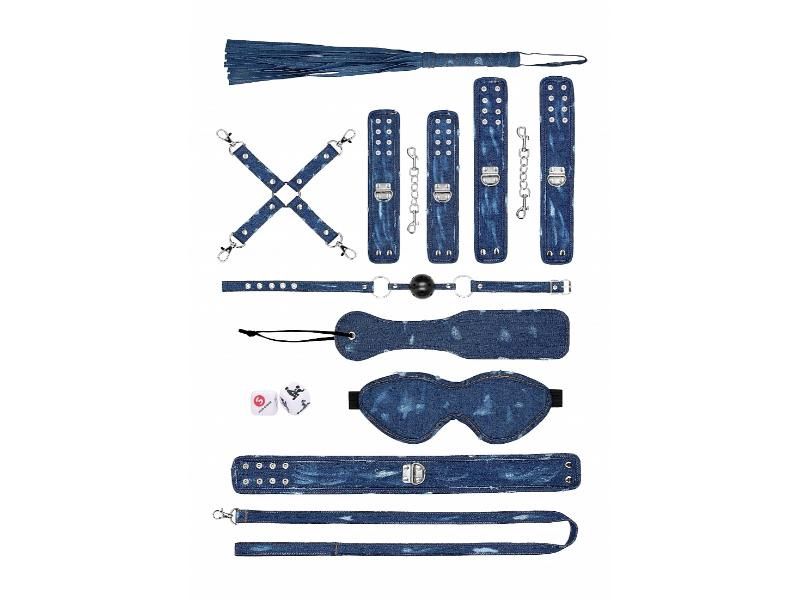 Ouch Denim Bondage Kit Blue