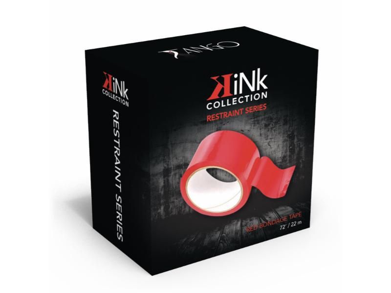 Kink Bondage Tape, Color: Red