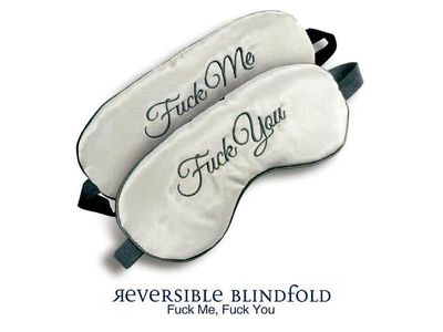 Icon Brands Reversible Blindfold Fuck Me Fuck You
