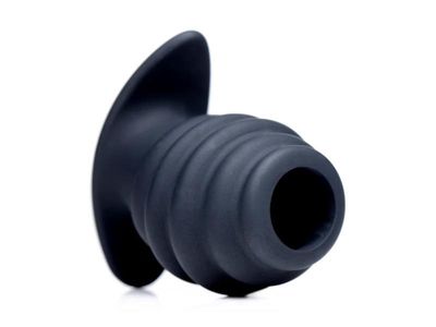 Master Series Hive Ass Ribbed Hollow Plug Small