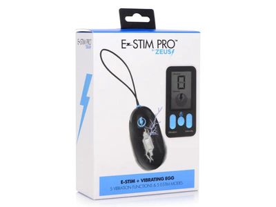 Zeus E-Stim Pro Silicone Vibrating Egg &amp; Remote Control
