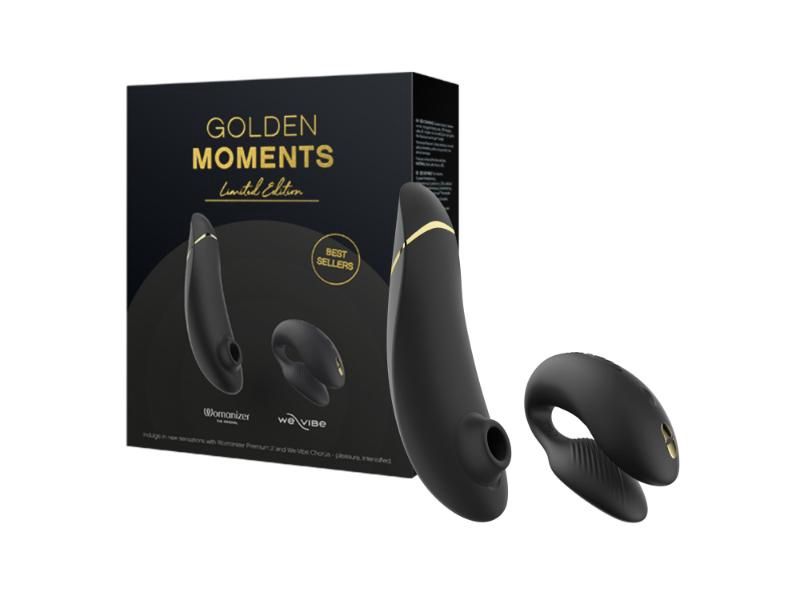 We Vibe and Womanizer Golden Moments Limited Edition Black 2.0