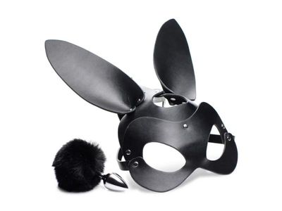 Tailz Bunny Mask With Plug