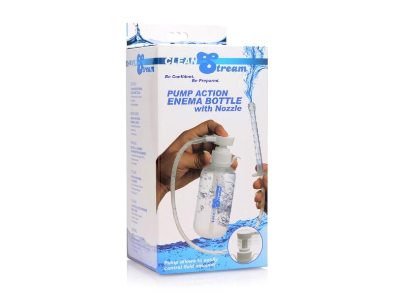 Clean Stream Pump Action Enema Bottle With Nozzle