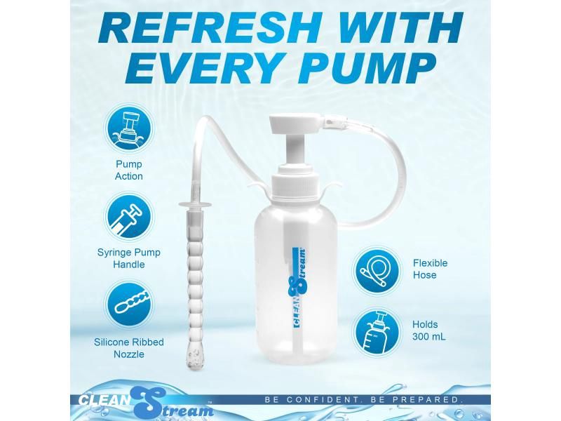 Clean Stream Pump Action Enema Bottle With Nozzle