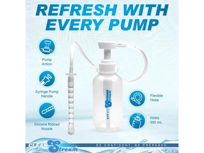 Clean Stream Pump Action Enema Bottle With Nozzle