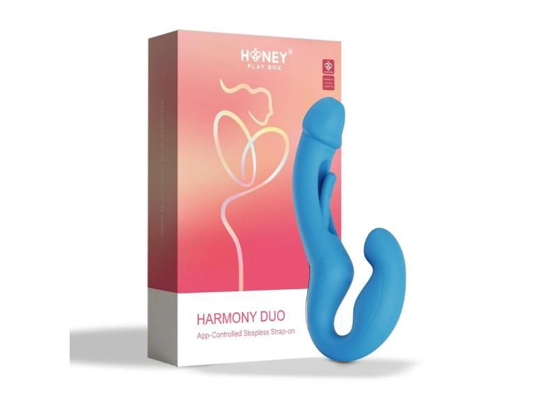 Honey Playbox Harmony Strapless Strap-on, Color: Blue
