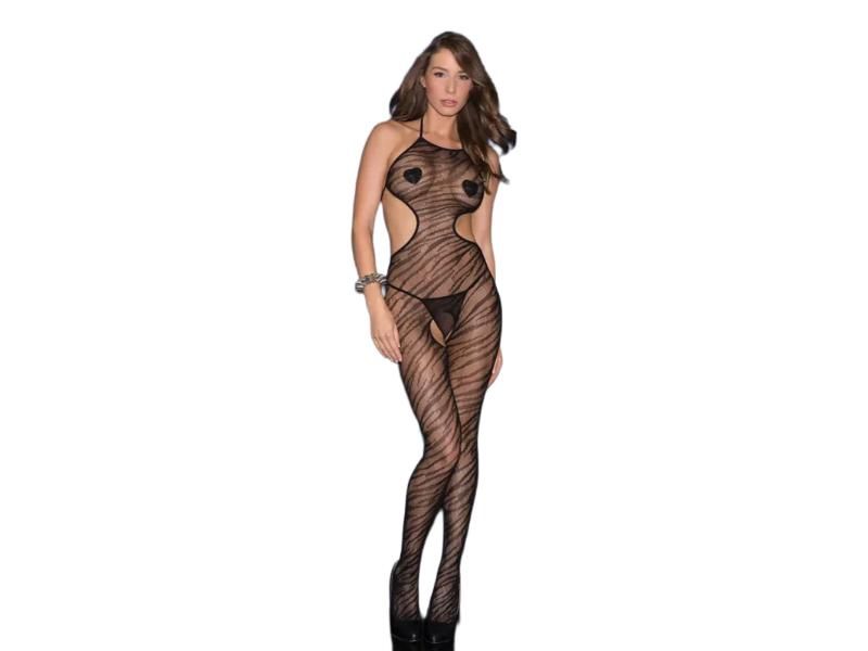 Glitter Wicked Stripes Bodystocking