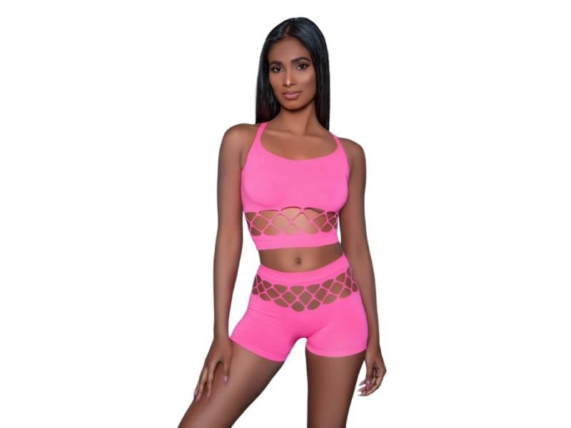BeWicked Palmer Set, Color: Neon Pink