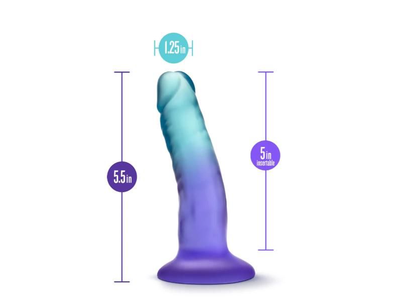 B Yours Morning Dew Sapphire 5in Dildo