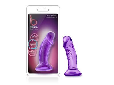 B Yours 4in Purple Sweet n Small Dildo Purple