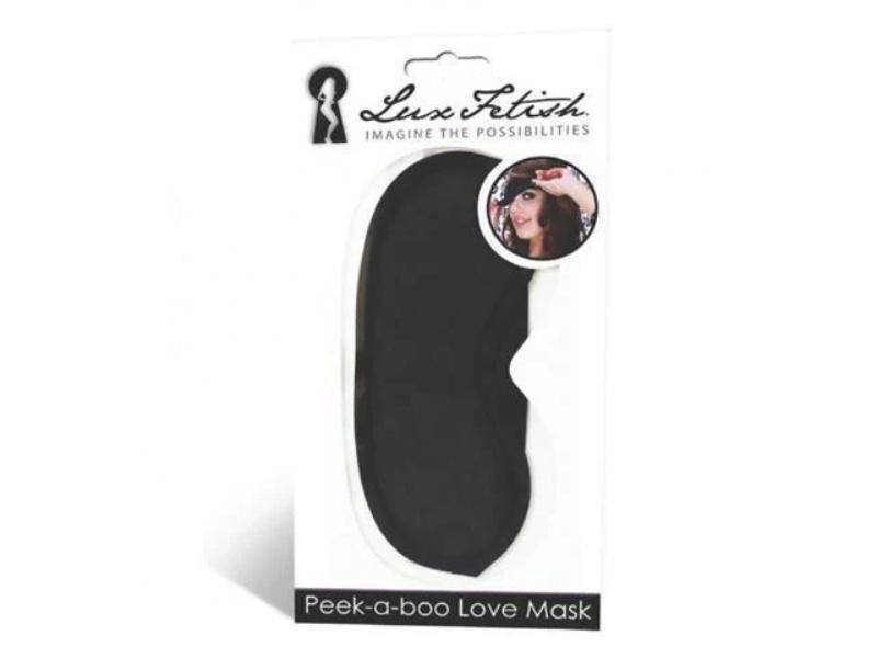 Lux Fetish Peek-a-Boo Love Mask