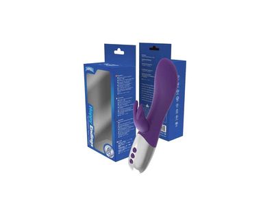 Hoppy Endings Purple Oscillating Heating Vibrator