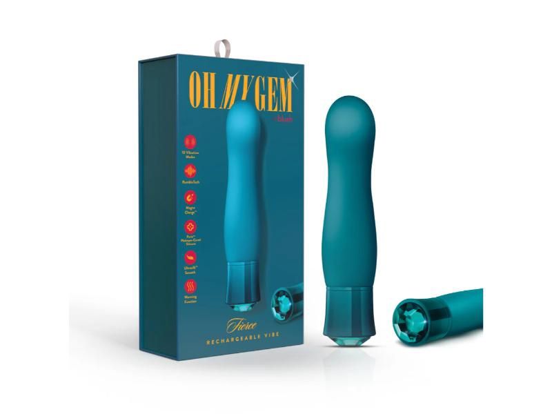 Oh My Gem Vibrator, Item: Fierce Blue Topaz