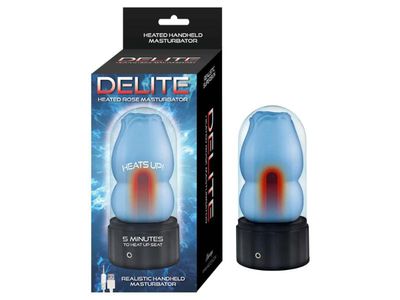 Delite Heated Rose Masturbator Blue