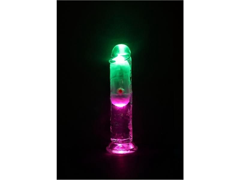 Realrock LED Vibrating Dildo With Remote