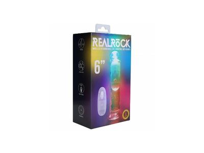 Realrock LED Vibrating Dildo With Remote
