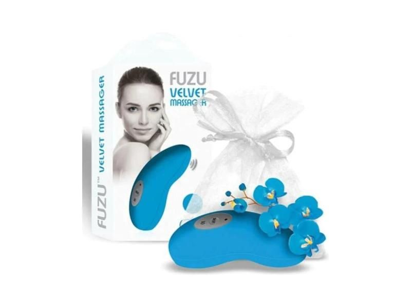 Fuzu Velvet Massager Neon Blue