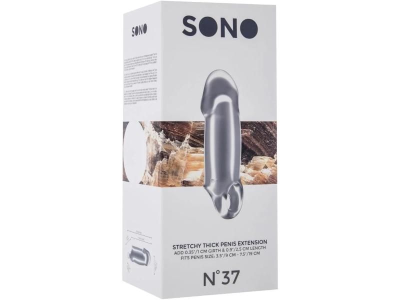 Sono NO37 Stretchy Thick Penis Extension Transparent