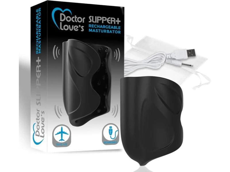Doctor Love Rechargeable Nodded Masturbator Black