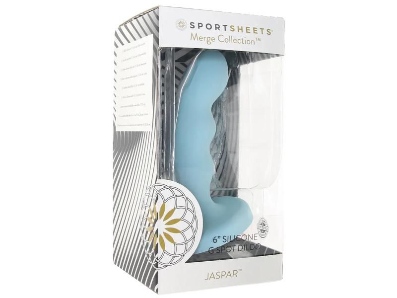 Sportsheets Jaspar 6in Cup Dildo Blue