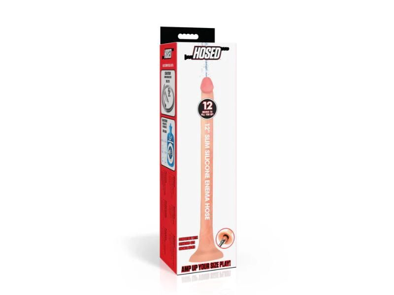 Hosed 12in Slim Silicone Enema Hose