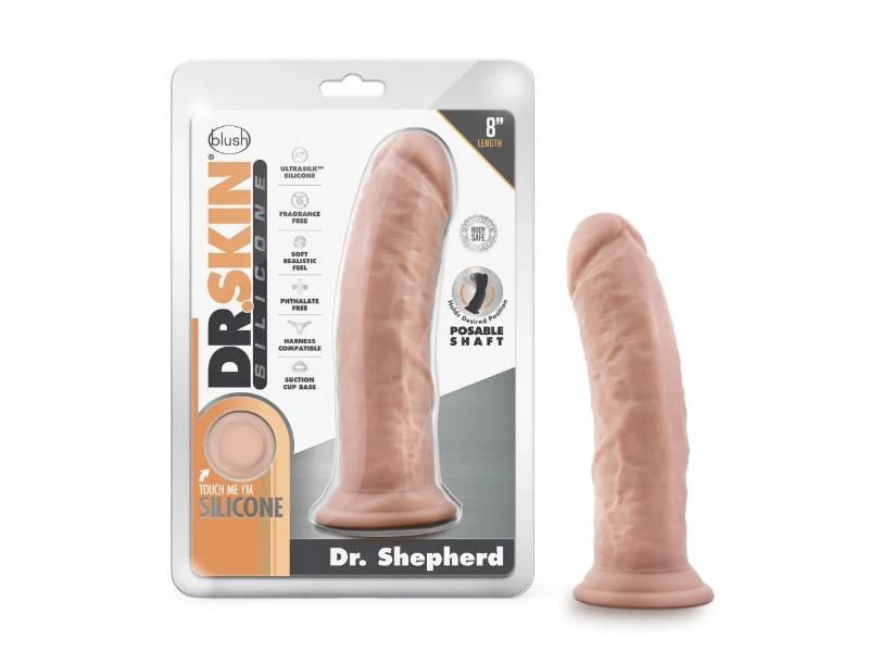 Dr Skin Dr Sheperd 8in Dong With Suction Cup