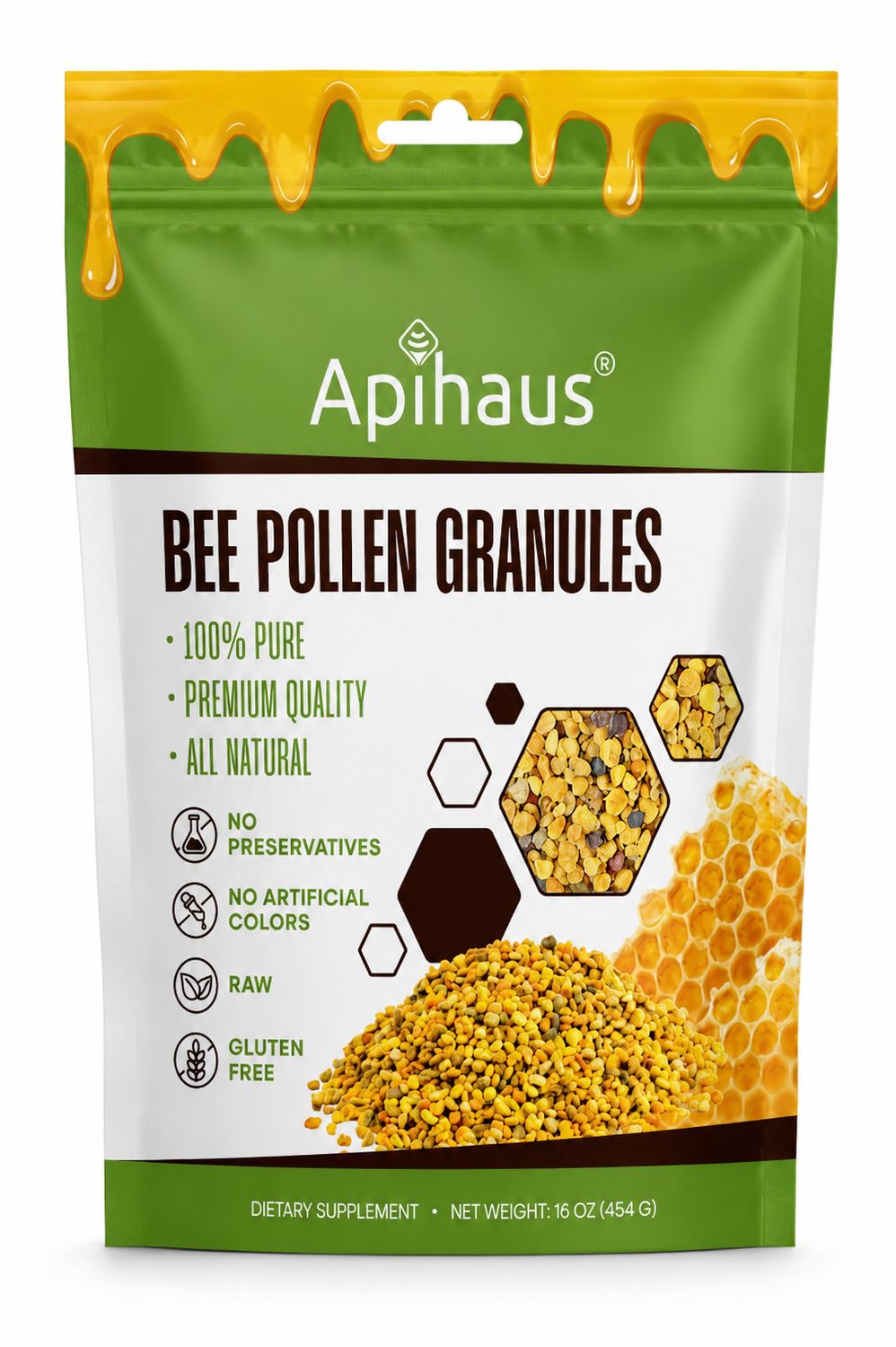 Apihaus Pyłek Pszczeli  Bee Pollen Granules