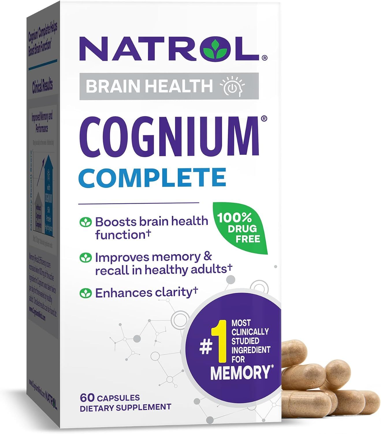 Natrol Cognium Complete - Dietary Supplement for Brain Health